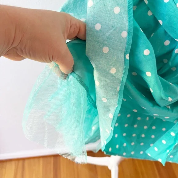 Vintage Women Y2K Belted Polka Dot Dress Medium Retro Rockabilly Preppy Femme - Picture 5 of 8